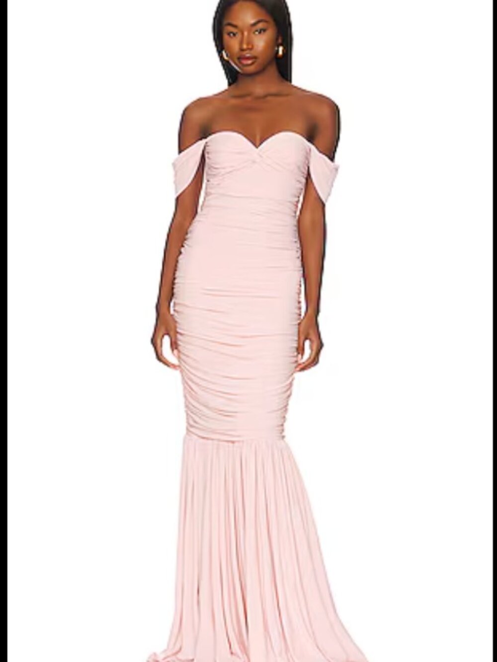 Norma Kamali Light Pink Fishtail Dress